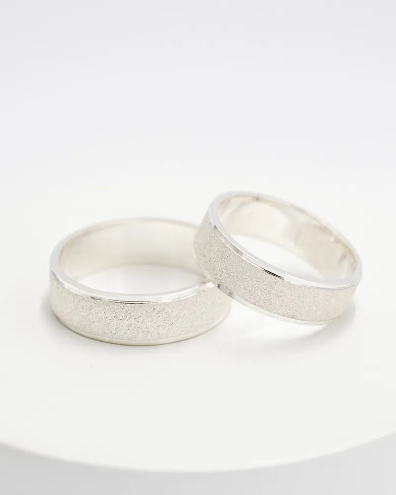 Aros de matrimonio plata 950
