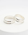 Aros de matrimonio plata 950