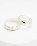 Aros de matrimonio plata 950