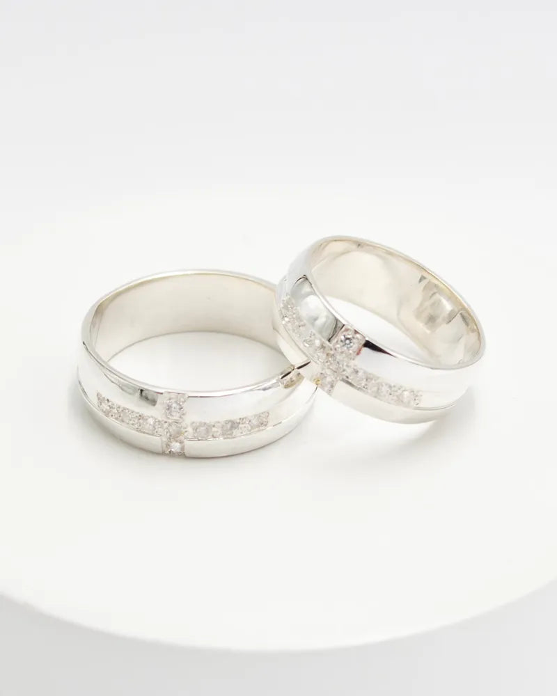 Aros de matrimonio plata 950