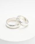 Aros de matrimonio plata 950