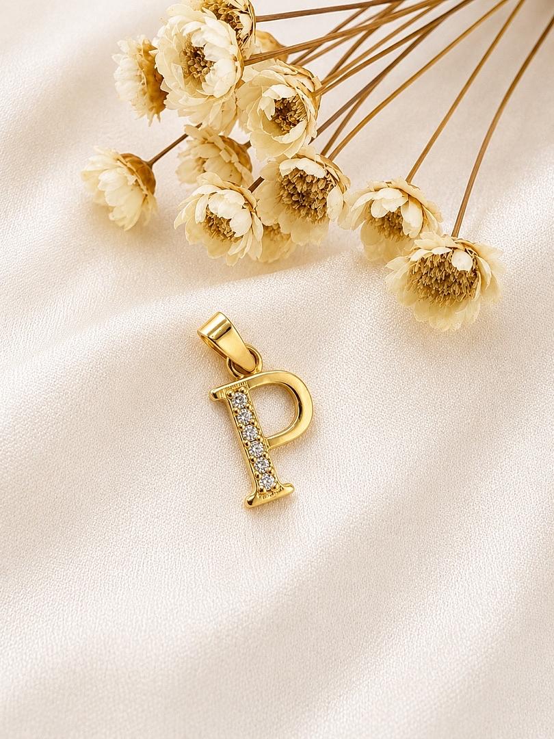 DIJE DE ORO INICIAL P