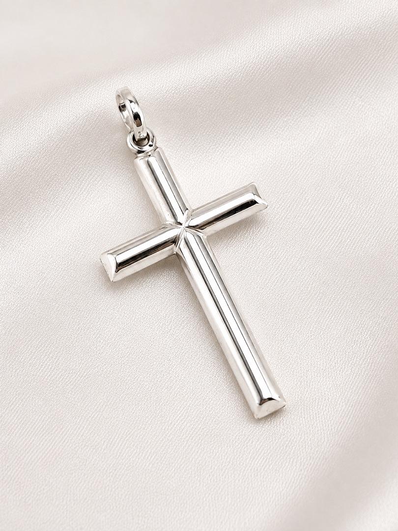 Dije de plata de cruz