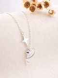 CADENA Y DIJE DE PLATA CORAZON PLANETA