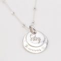 CADENA Y DIJE DE PLATA PERSONALIZADA