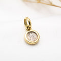 DIJE SAN BENITO DE PLATA CON ORO 18K