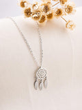CADENA Y DIJE DE PLATA ATRAPA SUE;OS