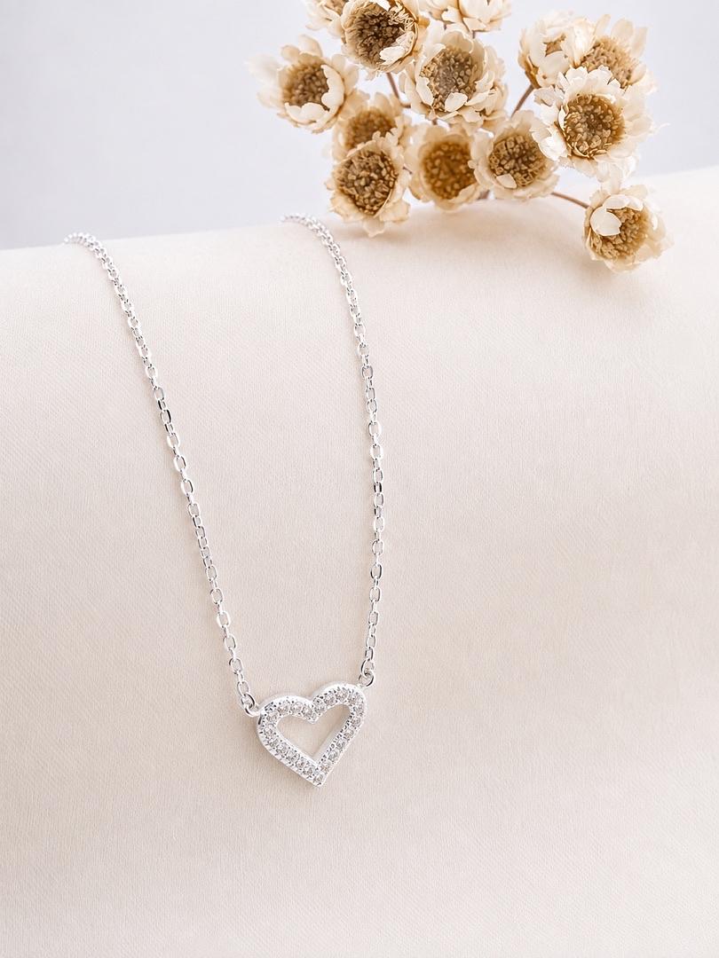 CADENA Y DIJE DE CORAZON SILUETA