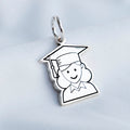 DIJE GRADUACION DE PLATA