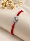 Pulsera regulable de plata San Benito