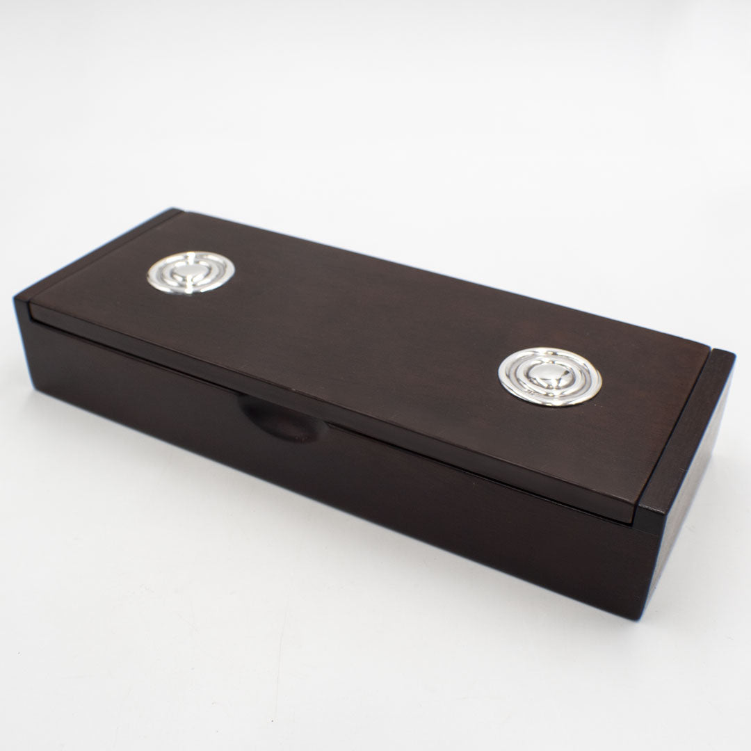 ORGANIZADOR DE MADERA Y PLATA
