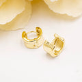 Argollas de Plata 925 enchapada en oro