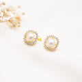 Aretes de plata con enchape en oro