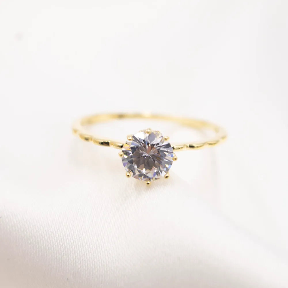 Anillo de Plata enchapado en oro