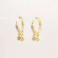 Aretes de Plata enchapada en Oro