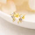 Aretes de Plata enchapada en Oro