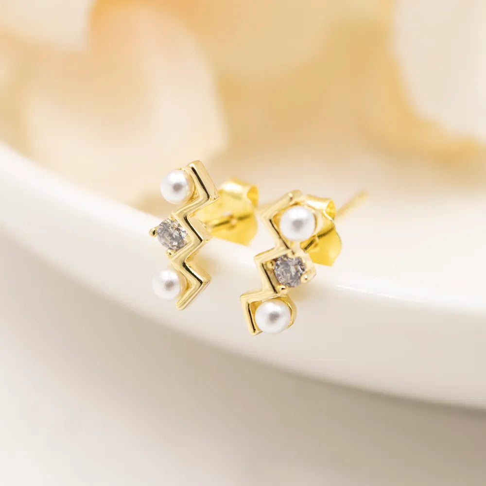 Aretes de Plata enchapada en Oro