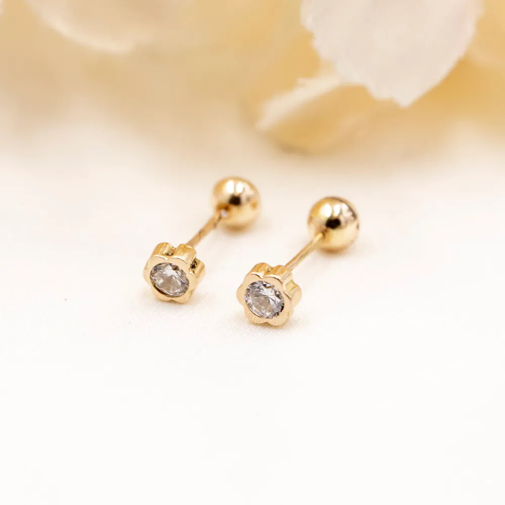 Aretes de Oro 18k