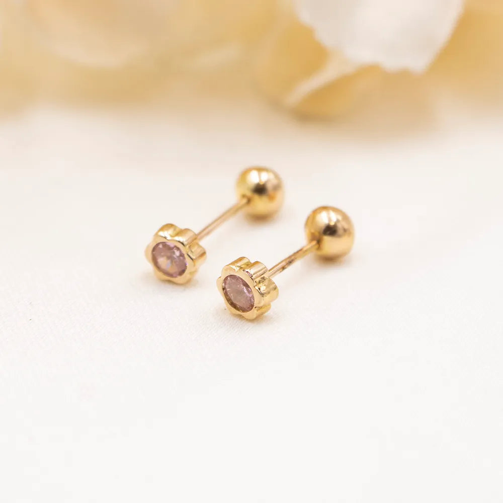 Aretes de Oro 18k