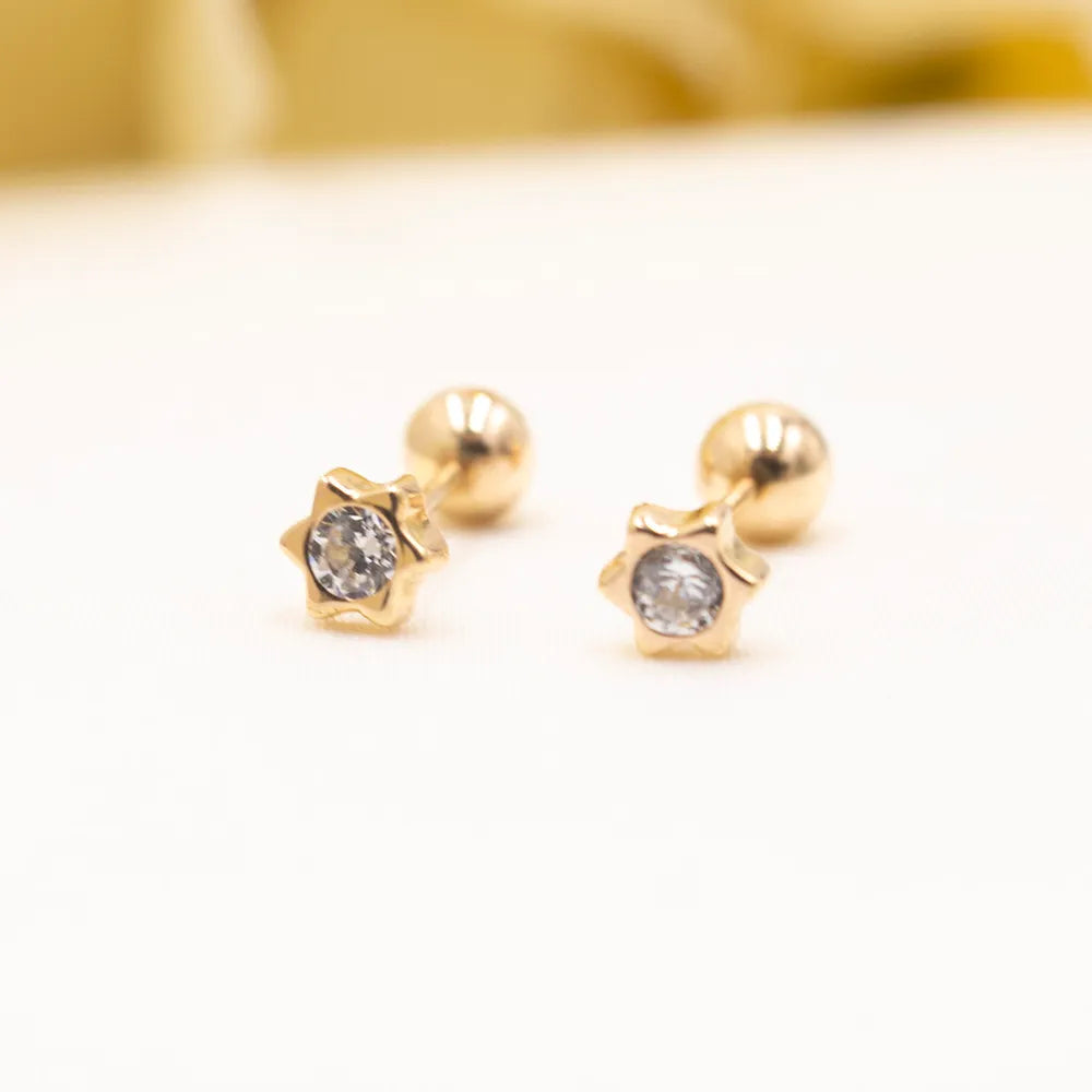 Aretes de Oro 18k