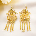 Dormilonas de cobre enchapados en oro 18k
