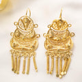 Dormilonas de cobre enchapados en oro 18k