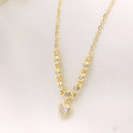 Collar de plata enchapada en oro