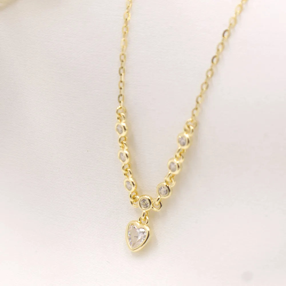 Collar de plata enchapada en oro