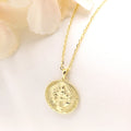 Collar de plata enchapada en oro