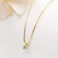 Collar de plata enchapada en Oro 18k