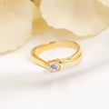 Sortija de compromiso de oro 18k