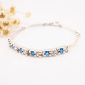 Pulsera de plata con lámina de oro