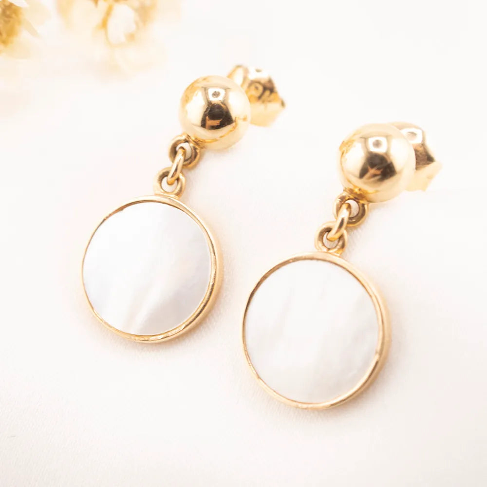 Aretes de oro 18k