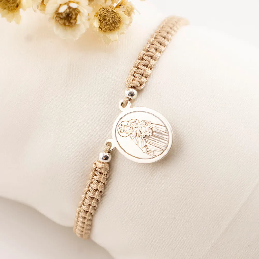 Pulsera regulable de plata 