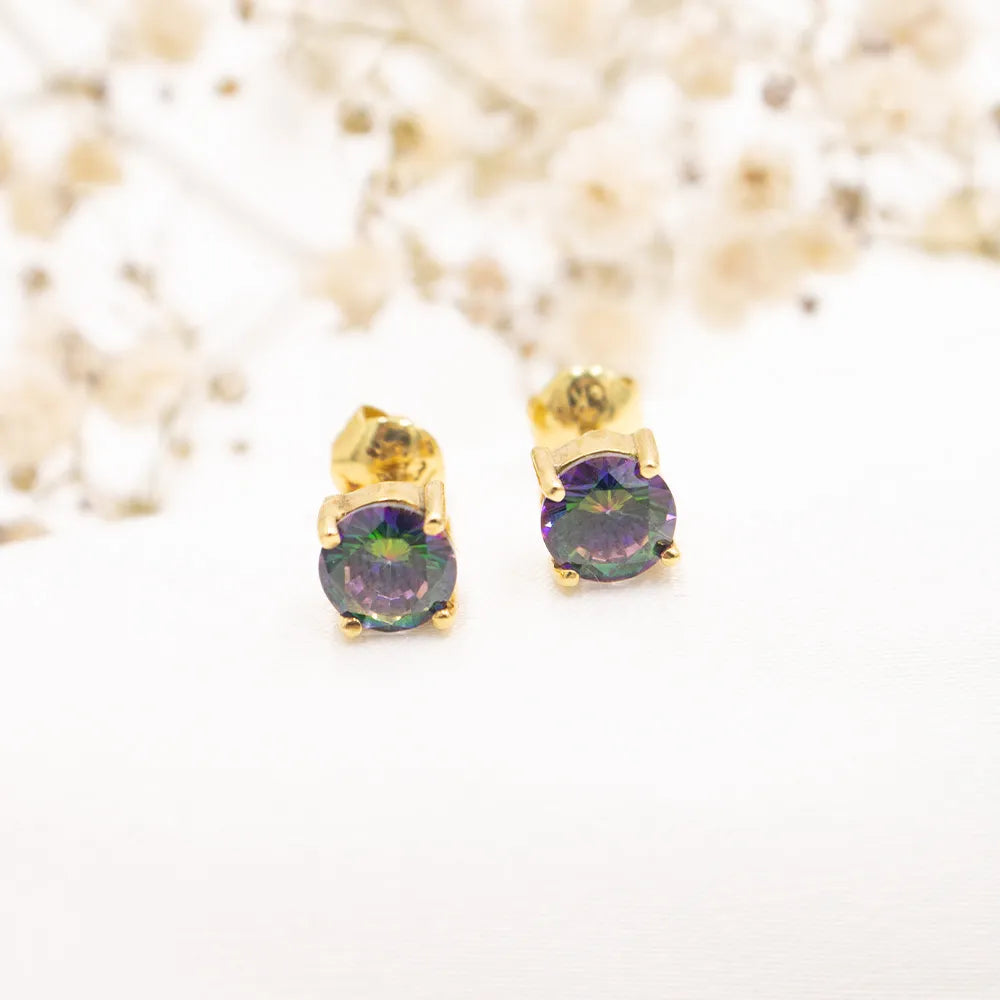 Aretes de oro 18k