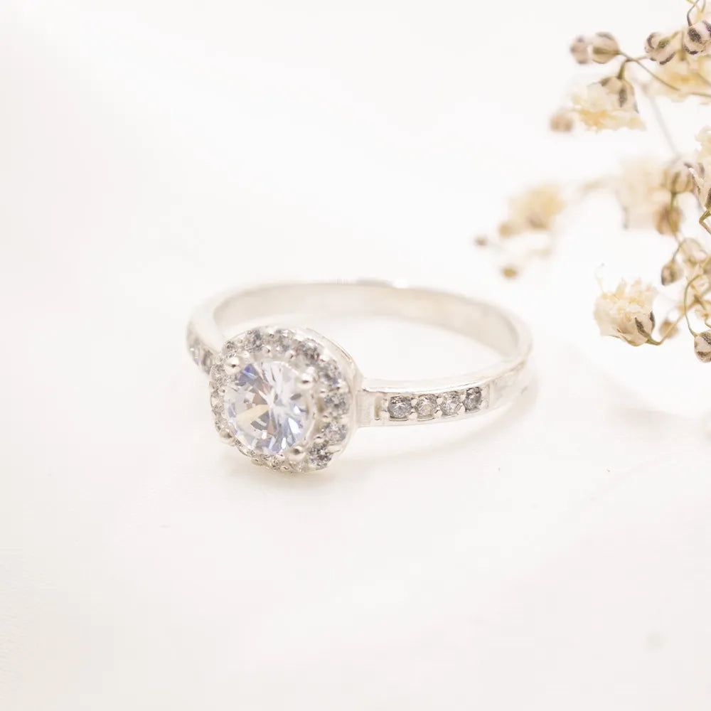 Anillo de Compromiso de Plata 925