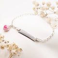 Pulsera y Placa de Plata 950