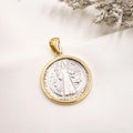 Dije San Benito de Oro 18k