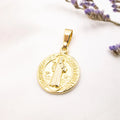 Dije San Benito de Oro 18k