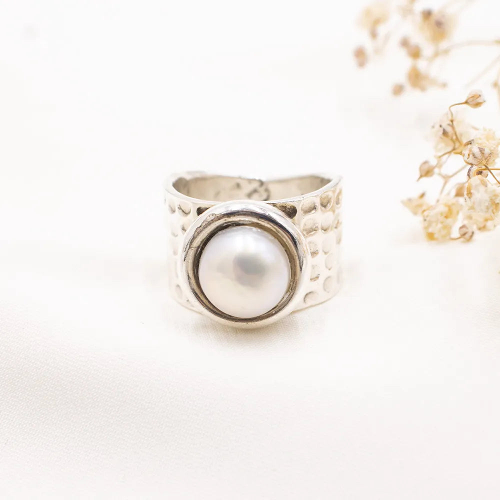 Anillo de Plata 950 con Perla