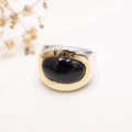 Anillo de Plata 950 con lámina de Oro