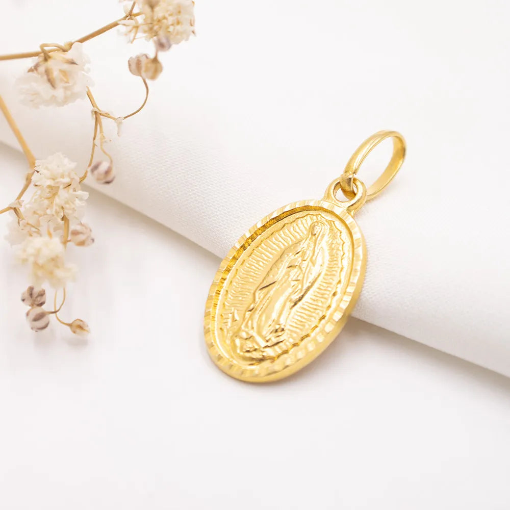 Dije de la Virgen de Guadalupe de Oro 18k