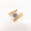 Sortija de compromiso de oro 18k