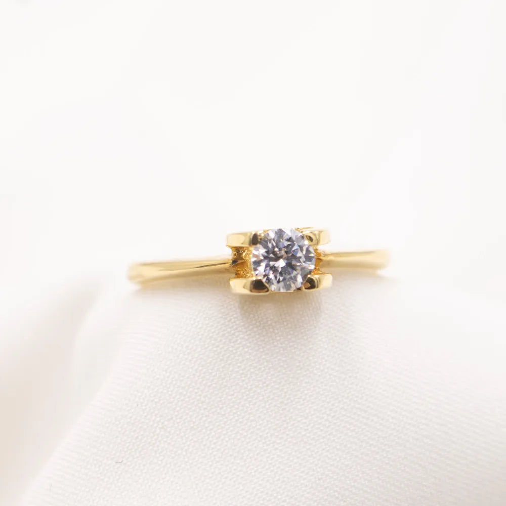 Sortija de Compromiso de Oro 18k