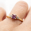 Anillo de Compromiso de Oro 18k con Moissanite