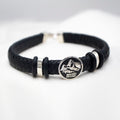PULSERA DE PLATA Y CUERO