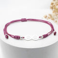PULSERA GRADUABLE CON DIJE DE PLATA INFINITO