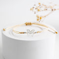 PULSERA GRADUABLE CON DIJE DE PLATA MARIPOSA