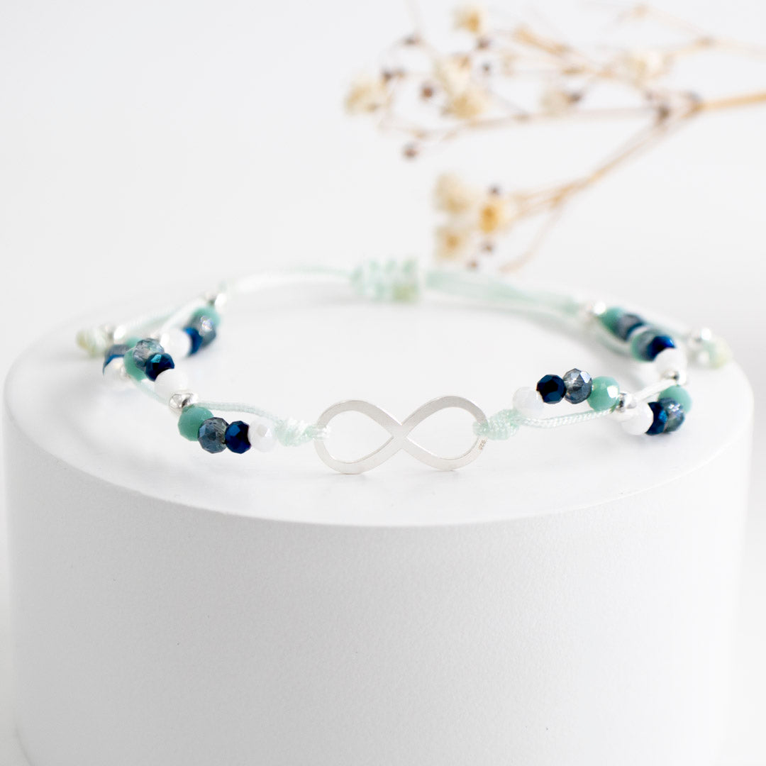 PULSERA GRADUABLE CON DIJE DE PLATA