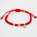 PULSERA GRADUABLE CON DIJE DE ORO